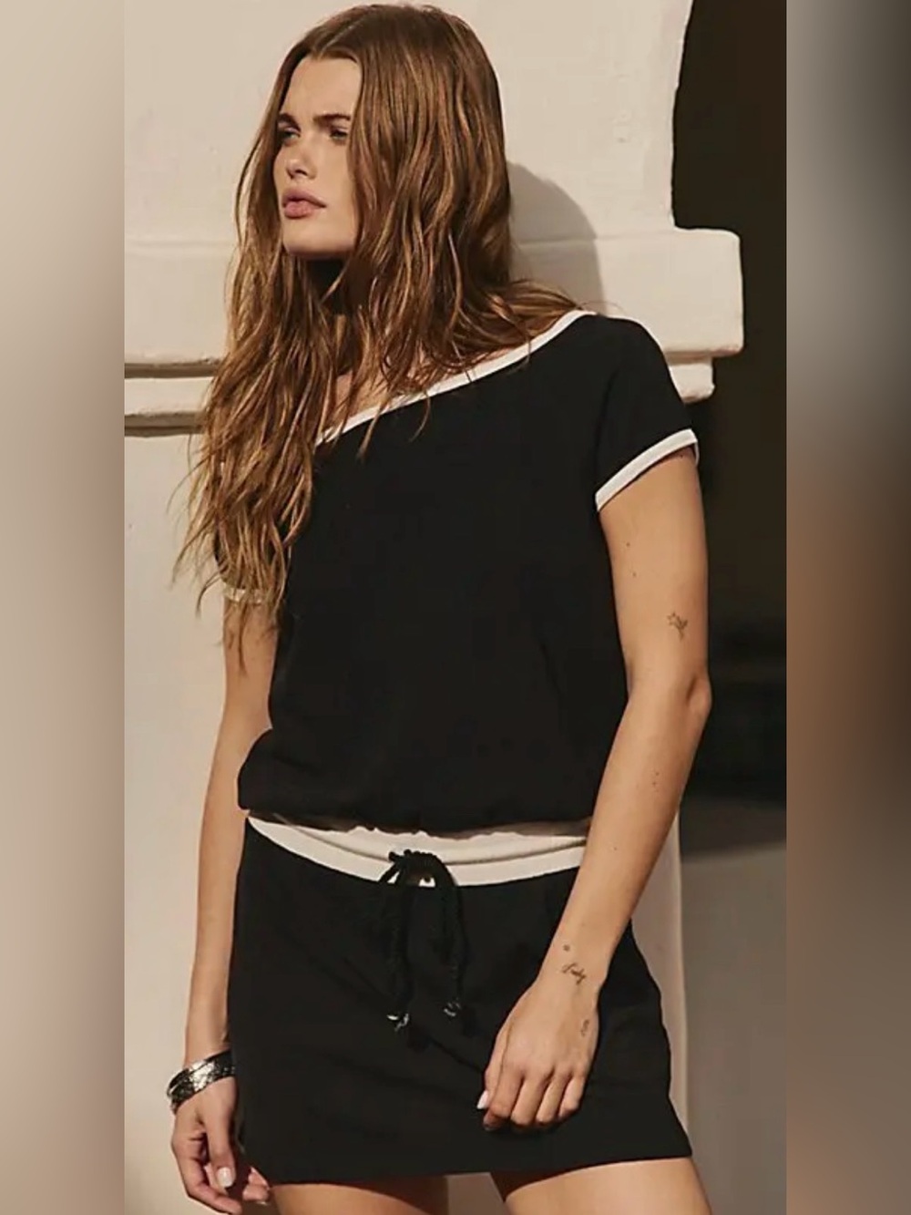 Free People My Favorite Mini Dress. NWT. Black